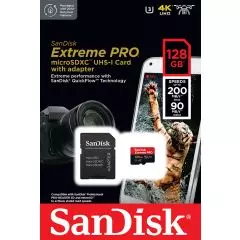 SanDisk Extreme Pro microSD 200MBps - 128GB