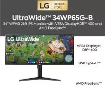 LG IPS WFHD UltraWide™ Monitor 34WP65G-B.ATI