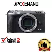 Canon EOS M6 Mark II Body Only Silver Mirrorless Digital Camera GARANSI RESMI