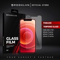 Brooklyn Poniless Tempered Glass iPhone 13 12 11 X XR XS MAX MINI PRO