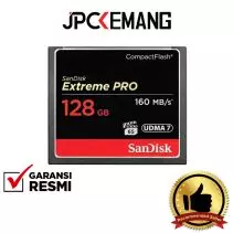 SanDisk CF 128GB Extreme Pro UDMA 7 (160MBs/150MBs) GARANSI RESMI