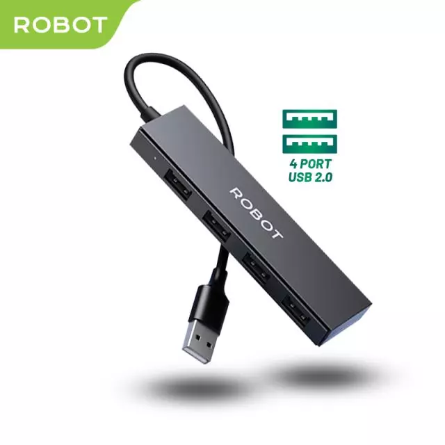 ROBOT H130 4 Ports USB HUB 25cm Portable Multi Function