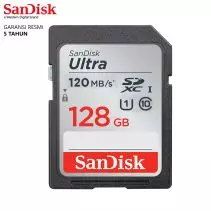 Sandisk SD Card 128GB Ultra 120MBps Memory Card SDXC