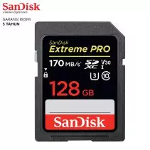 Sandisk SD Card 128GB Extreme PRO 170MBps Memory Card SDXC