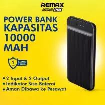 197-Remax Suchy Series Power Bank 10000mAh Slim 2USB