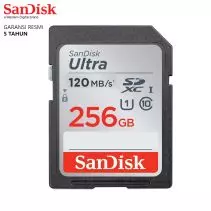 Sandisk SD Card 256GB Ultra 120MBps Memory Card SDXC