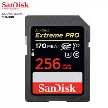 Sandisk SD Card 256GB Extreme PRO 170MBps Memory Card SDXC