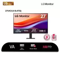 LG 27U421A-B 24'' Curved FHD Monitor with USB-C 100Hz