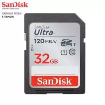Sandisk SD Card 32GB Ultra 120MBps Memory Card SDHC