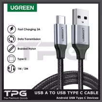 UGREEN KABEL DATA USB TYPE C FAST CHARGING SAMSUNG XIAOMI CHARGER QC - 1 METER