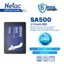 Netac SA500 2.5 SATAIII 3D NAND SSD 128GB/240GB/256GB/512GB, R/W up to 500/400MB/s - 240GB