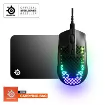 Steelseries Aerox 3 + Qck Mini Free Carryingbag - Onyx

