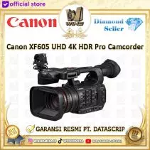 Canon XF605 UHD 4K HDR Pro Camcorder - Garansi Resmi