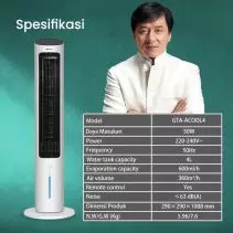 GREE Tower Fan Air Cooler - Kapasitas 4 Liter - Model GTA-ACOOL4