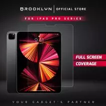 Brooklyn Tempered Glass - iPad Pro Generasi 3/4/5 (12.9 Inch) - iPad Pro Generasi 3/4/5 (11 Inch)  Full Cover Premium Protection
