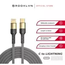 Brooklyn Cable iPhone C to Apple Lightning BC-L2 Power Delivery
