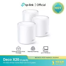 TP-LINK DECO X20 3-Pack AX1800 Whole Home Mesh Wi-Fi 6 System