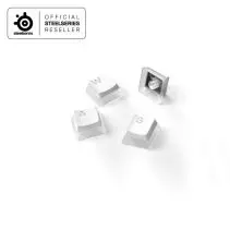 Steelseries Prismcaps - Universal Double Shot PBT Keycaps - Putih
