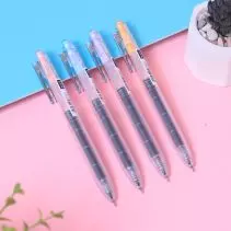 Bantex Gel Pen / Pena Sekolah 0.5 mm Tipe ST Anti Macet Isi 3X Tinta Cepat Kering BG1120-Sky Blue