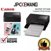 Canon Selphy CP1500 Compact Photo Printer Foto Portable CP 1500 Black GARANSI RESMI
