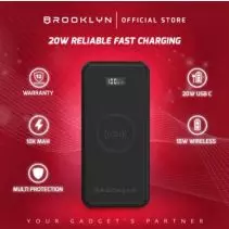 Brooklyn Powerbank 10000 MAH Wireless 15W Fast Charging PD