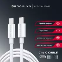 Brooklyn Type C to C 60W Cable Data BK-C1 Fast Charging