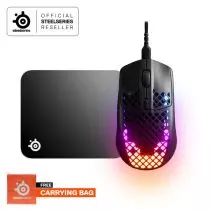 Steelseries Aerox 3 + Qck Mini Free Carryingbag - Black