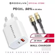 Brooklyn PD iPhone Charger + Kabel Set Fast Charging BK-W2