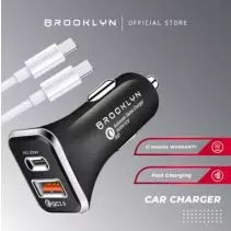 Brooklyn Car Charger PD20W Quick Charge 3.0 With Cable BK-CC1 - Type C