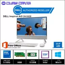 DELL Inspiron AiO 24-5430 Core 3-100U 8GB 512GB 23.8FHD Win11 + OHS