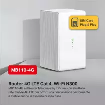 Mercusys MB110-4G 300Mbps Wireless N300 4G LTE 