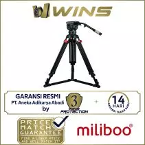 miliboo M8DT Broadcast Tripod Kit with M8 Fluid Head (Carbon Fiber)