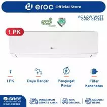 AC GREE 1 PK GWC-09C3E DELUXE LOW WATT - PUTIH [INDOOR+OUTDOOR UNIT ONLY]