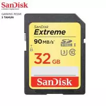 Sandisk SD Card 32GB Extreme 90MBps Memory Card SDHC