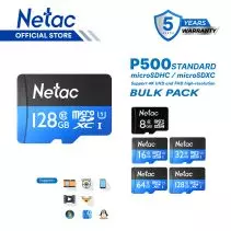 Netac MicroSD P500 Standard MicroSDHC / MicroSDXC 32GB UHS-I Class 10 up to 90MB/s Bulk Pack
