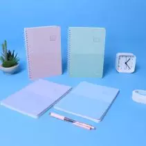 Bantex Buku Tulis Spiral A5 60 Lembar 70 gsm Bergaris / Buku Catatan Sekolah Warna Pastel SPA560-003-Musky Pink