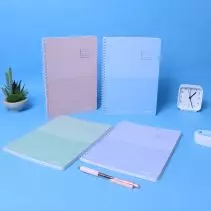 Bantex Buku Tulis Spiral B5 60 Lembar 70 gsm Bergaris / Buku Catatan Sekolah Warna Pastel SPB560-003-Musky Pink