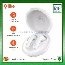 OLIKE Wireless Earphone Earbuds TWS T100 Bass Max Bluetooth 5.3 30H IPX4 - WHITE