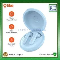 OLIKE Wireless Earphone Earbuds TWS T100 Bass Max Bluetooth 5.3 30H IPX4 - BLUE