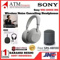 Sony WH 1000XM6 / WH-1000XM6 / WH1000XM6 / WH 1000X M6 Premium Wireless Adaptive Noise Canceling Headphone Original - Platinum Silver