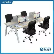 Malka Firm - SATTU Workstation Konfigurasi 4 Orang - Meja Kantor - indent