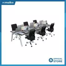 Malka Firm - SATTU Workstation Konfigurasi 6 Orang - Meja Kantor - indent